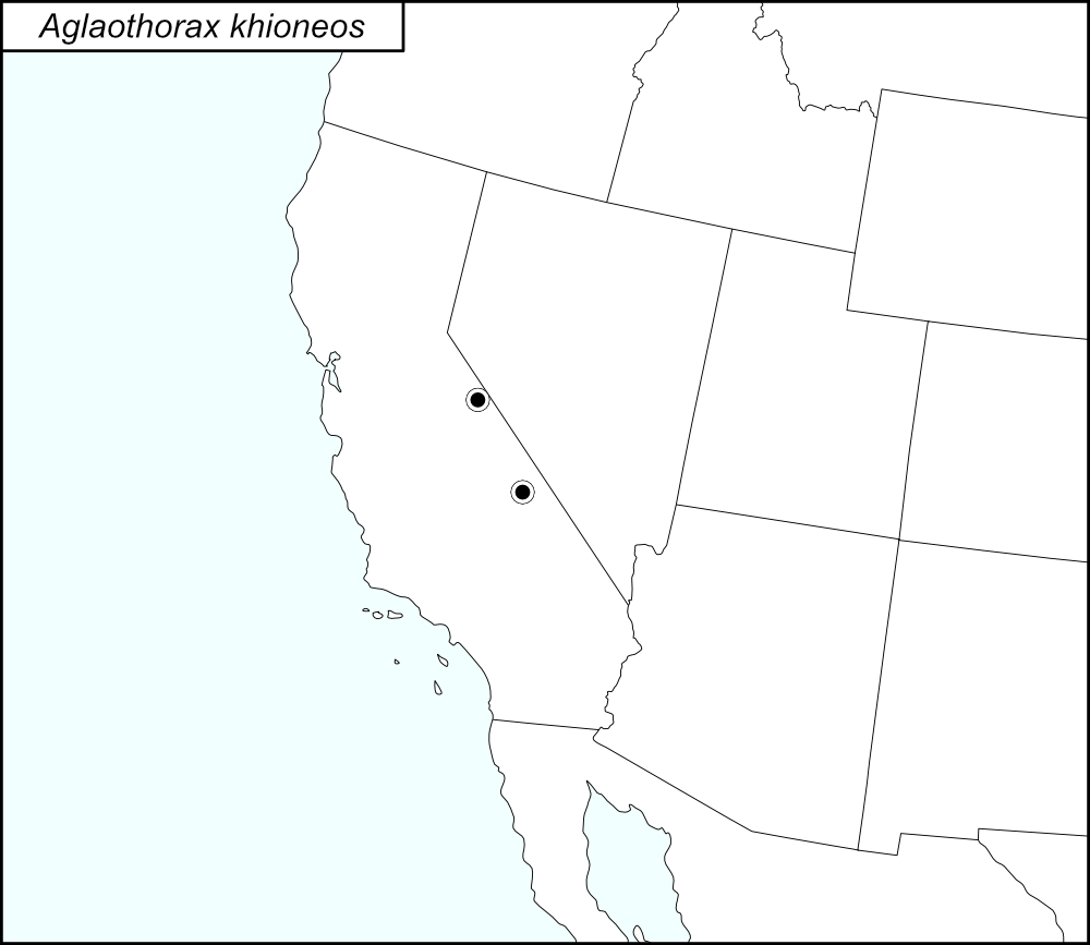 distribution map for Aglaothorax khioneos